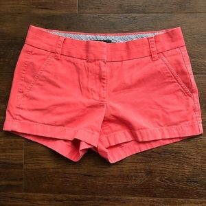 J. Crew Salmon Pink 2.5” Chino Shorts, Sz. 2
